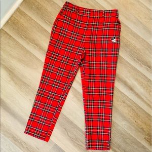 Disney x Forever 21 plaid ankle pants